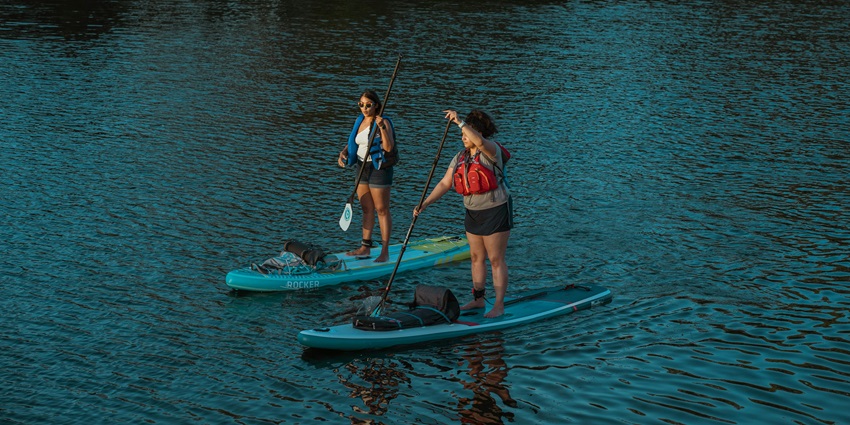 Stand-up paddleboarding is among the best Anjuna Beach water sports to partake in.