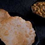 chole bhature is the most common and loved street food in chandigarh.