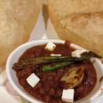 Chole bhature is one of the most authentic and fulfilling street food in Hauz Khas