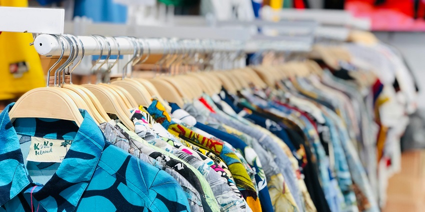 A glimpse of colourful clothes in a store at the famous Street Style Store in Delhi.