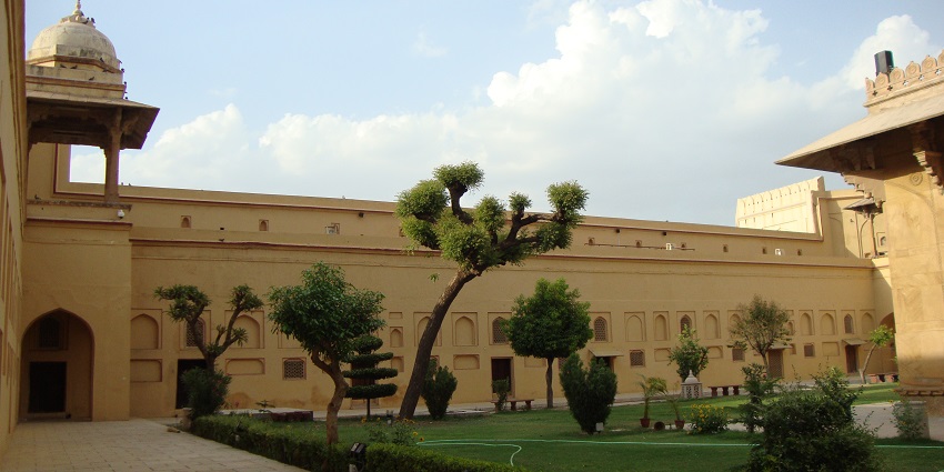 Magazine building inside Akbar Fort, showcasing Mughal history and heritage in Ajmer.