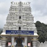 Kukke Subramanya Temple in Vijayawada, devotees exploring around the temple