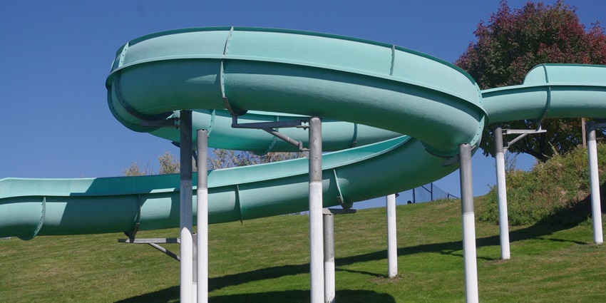 Exciting water slide at Sukhdham park, offering fun and adventure to all kinds of visitors.