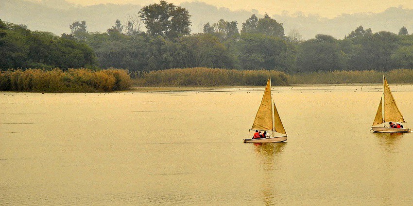 Sukhna lake is one of the msot popular attractions near the Funcity water park