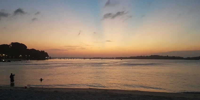 Changi Beach has a park with an open space that stretches far and wide, away from the hustle of city life.