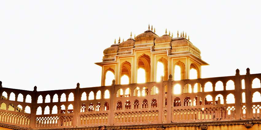 A glimpse of the vintage tourist attraction of Surat featuring intricately carved designs.