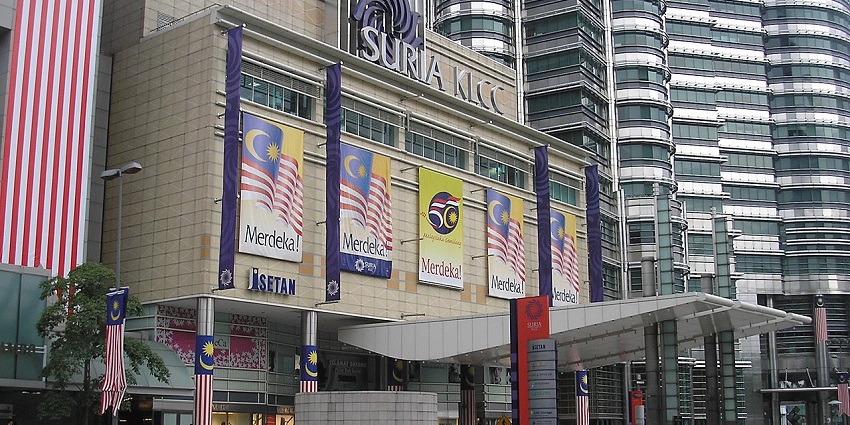 Iconic Suria KLCC shopping mall in Petronas Twin Tower - a place for shopping in Malaysia.