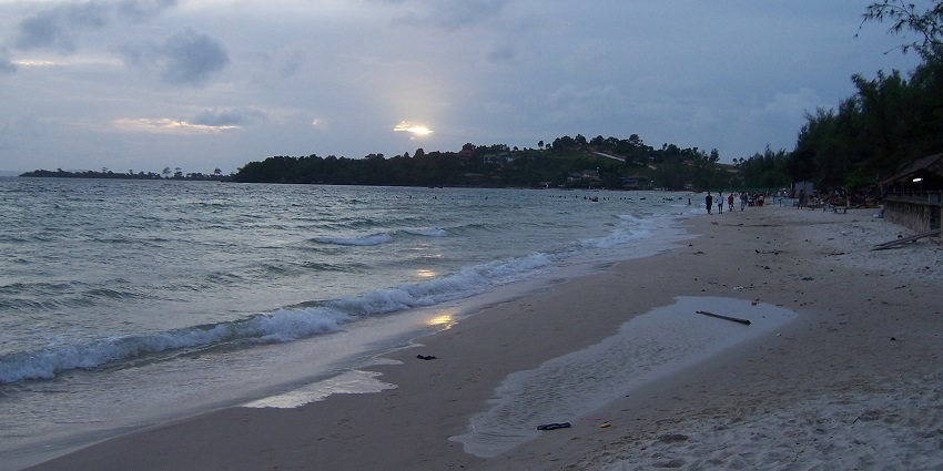 One of the best places to visit near Vijayawada, having a beautiful beach and visitors enjoying