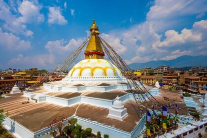 Boudhanath Stupa, showcasing its majestic architecture - Places to Visit in Kathmandu.