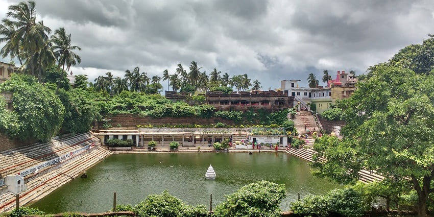 Ganga Pushkarini, a serene water body, reflects the beauty of nature - things to do in Tirumala.