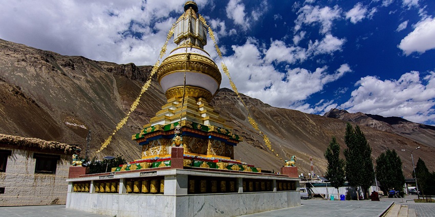 Tabo Monastery in Spiti Valley, an ancient Buddhist site amidst arid landscapes. A popular tourist place to visit in Spiti Valley in May