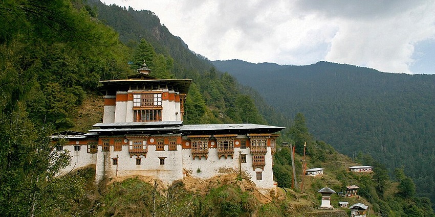 Tango Monastery, a popular monastery in Bhutan’s mountain region.
