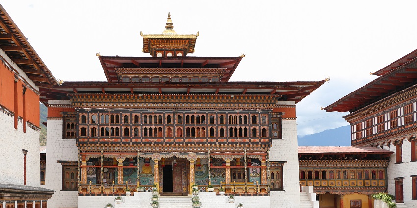 Tashichho Dzong, the impressive fortress and monastery located in the capital, Thimphu.