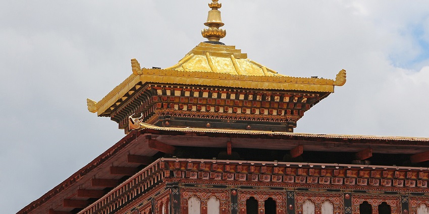 Tashichho Dzong, the main administrative and religious centre in Thimphu.