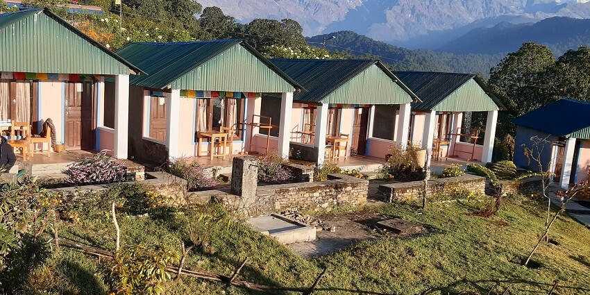 Beautiful tea houses at the base of the camp, a perfect destination for all thrill seekers
