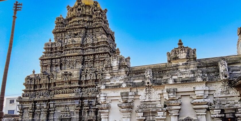 Snapshots of the Jonnawada Temple which is an ancient place of worship in Andhra Pradesh