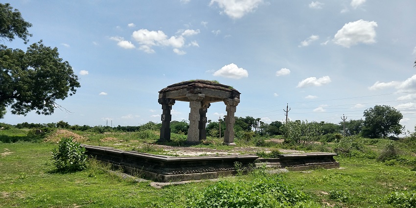 Temple at Valetivaripalem, Prakasam district, Andhra Pradesh, surrounded by lush greenery and local culture.