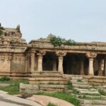 Snapshot of the beautiful ancient temple upon the hills amidst the lush greenery.