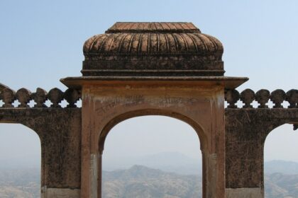 Picturesque view of fort ruins - tera fort in kutch is one offbeat forts in kutch