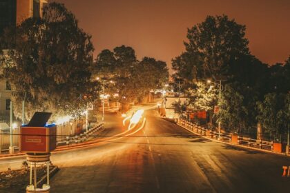 Experience the lively nightlife in Thamel with vibrant streets and bustling activity.