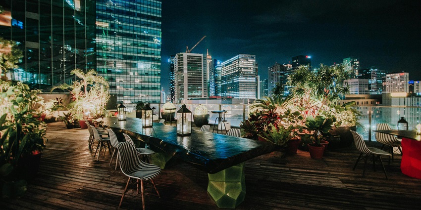 An image of Atmosphere 6 rooftop restaurant with stunning views and ambiance.