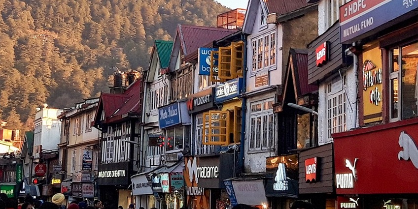 The Mall Road is one of the best places to visit for shopping in Shimla for travellers.