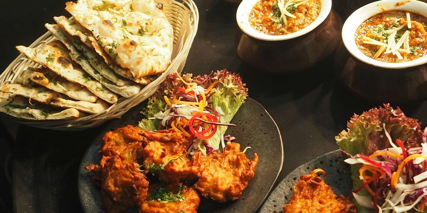 Image of north Indian and Continental dishes in a cosy setting in a restaurant