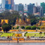 Explore the best things to do in Phnom Penh, featuring the stunning city skyline views and Royal palace