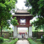 Witnessing Historic Temple of Literature in Hanoi, a symbol of Vietnam's educational heritage, is a must thing to do in Vietnam