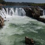 Scenic view of the Dhuandhar waterfalls, witnessing it is one of the best things to do in Jabalpur