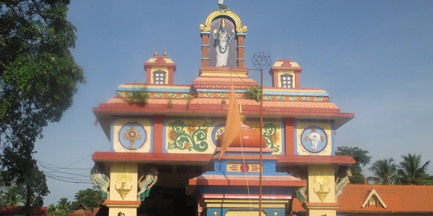 A mesmerising view of the Sreevallabha Temple dedicated to Lord Vishnu for all to explore.