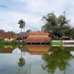 A mesmerising view of a temple in Kerala with stunning architecture during the daytime.