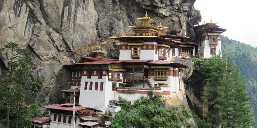 Iconic cliffside monastery, a top destination for the best things to see in Bhutan.