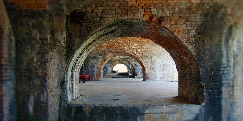 The historic Tijara Fort, now a luxury heritage hotel offering splendid views near Neemrana.