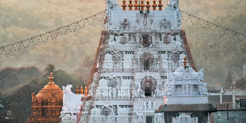 Seek blessings from the holy Tirumala Temple on your trip to Tirupati, Andhra Pradesh.