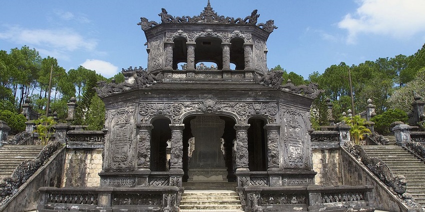 Visiting the iconic Tomb Of Emperor Khai Dinh is one of the top things to do in Hue.