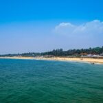 An image of an amazing and beautiful view from the historic Aguada Fort in Goa, India.