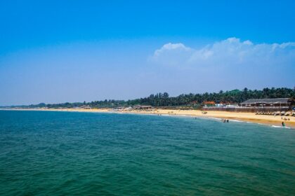 An image of an amazing and beautiful view from the historic Aguada Fort in Goa, India.