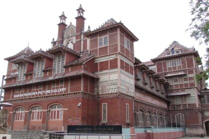 Front view of Baroda Museum, one of the famous museums in Gujarat.