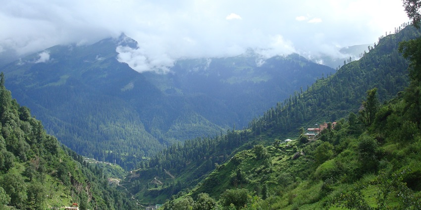 Tosh is another popular site for camping in Himachal Pradesh with snow-capped mountains.
