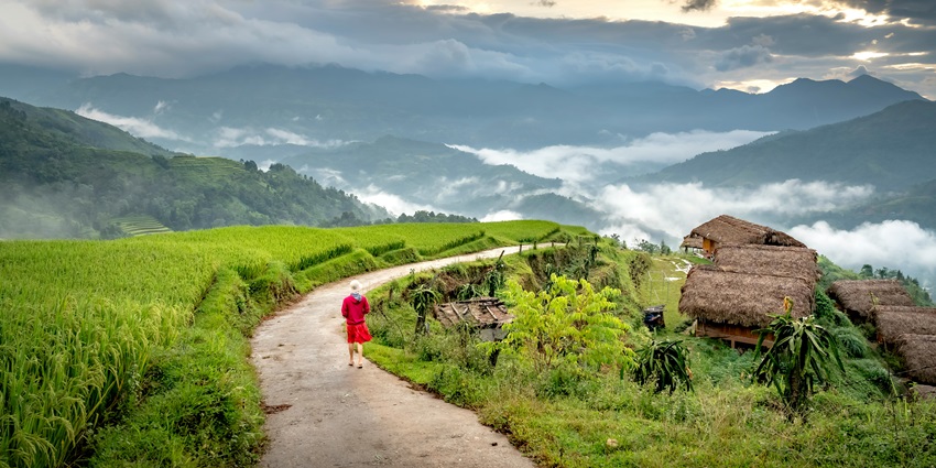 Scenic image of Peaceful Mountain Landscape with Terrace Fields–Thinsg to do in Hue