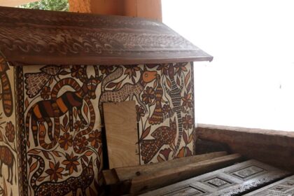 Model Hut of Tribal Folk Art with traditional architecture and cultural craftsmanship