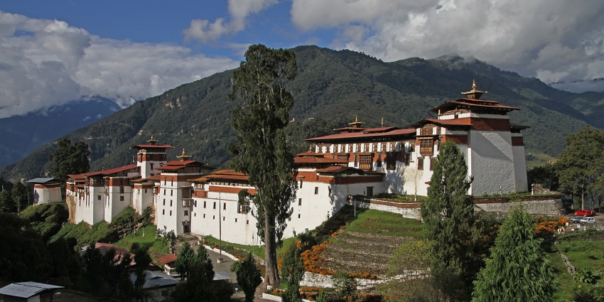 Trongsa Dzong, a majestic fortress offering insights into Bhutanese history and culture.