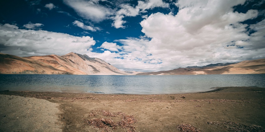Tso Moriri Lake is a marvellous place surrounded by snow-covered mountains on all sides.
