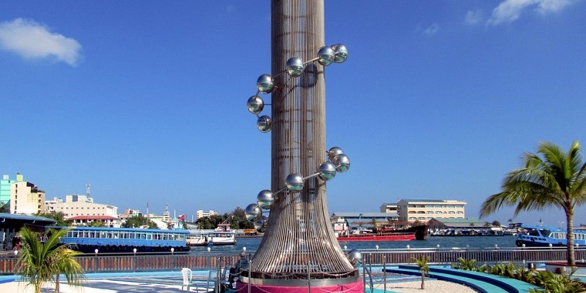 Tsunami Monument is among the famous places to visit in Maldives that has unique architecture.