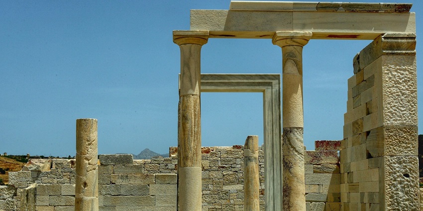Ancient temple ruins of the historic Ubeshwarji Temple situated on the Aravalli Hills