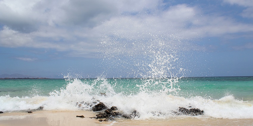 Scenic view of beach waves and golden sand under clear blue sky - Surat picnic places