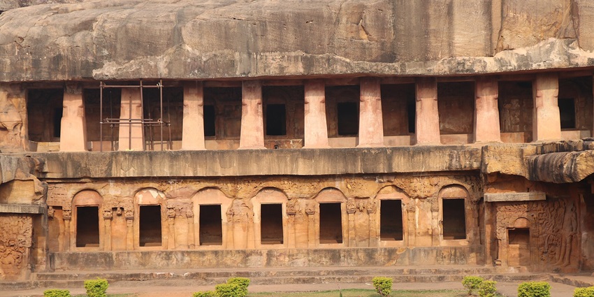 Giant rock stupas and elusive caves at Udayagiri Buddhist Complex near Jajpur District.