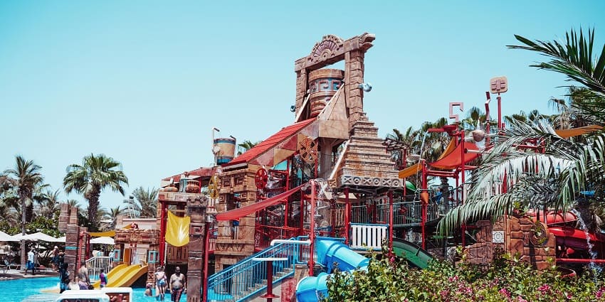 Ullal Water Park offers various water slides.