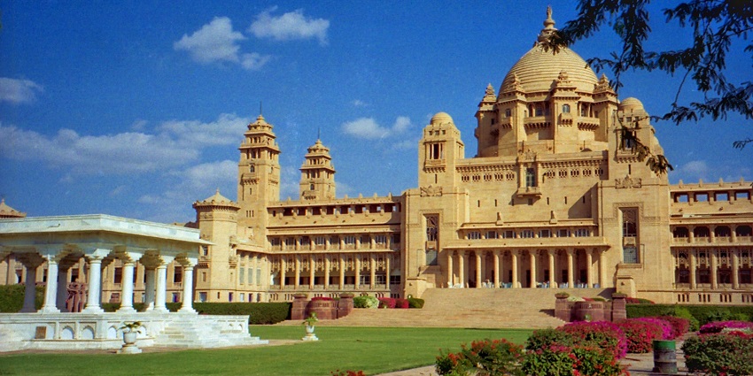 The Umaid Bhawan Palace is a fascinating structure with mixed architecture styles.